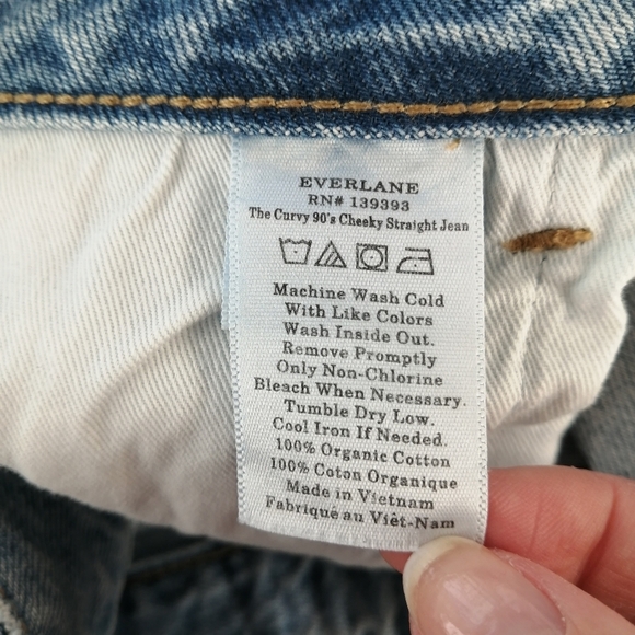 Everlane The Curvy '90s Cheeky Straight Leg Jeans Ankle Crop Plus Size 32 - Picture 13 of 16